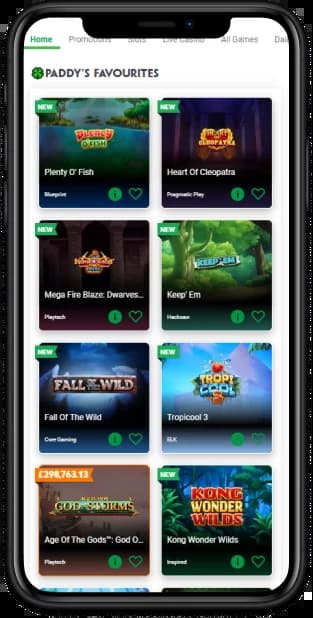 Paddy Power Casino UK Mobile