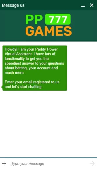 Paddy Power Casino UK Support